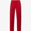 Victoria Beckham Utility Straight-leg Mid-rise Woven Trousers -Closet By She R04180547 POPPYRED M