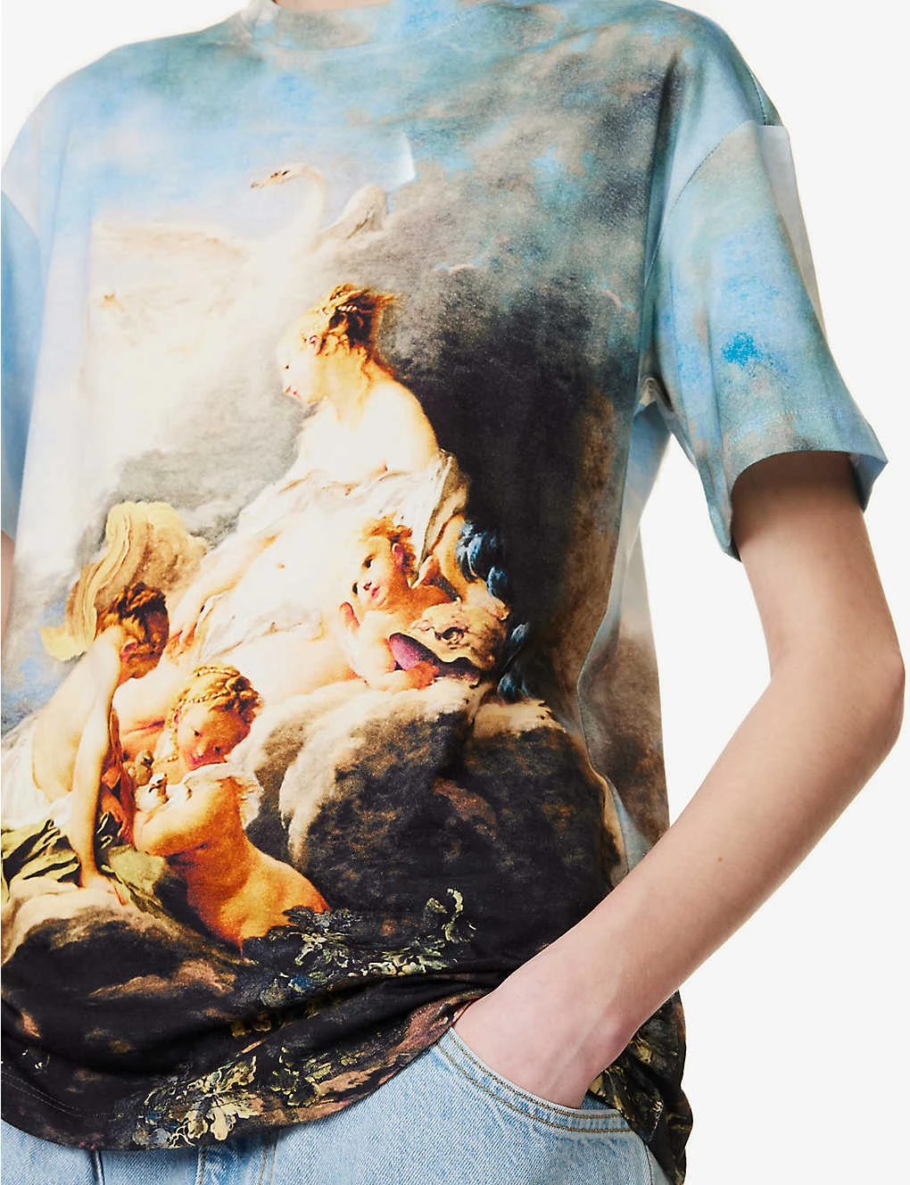 Roberto Cavalli Graphic-print Short-sleeved Cotton-jersey T-shirt 7 Roberto Cavalli Graphic-print Short-sleeved Cotton-jersey T-shirt - Image 5