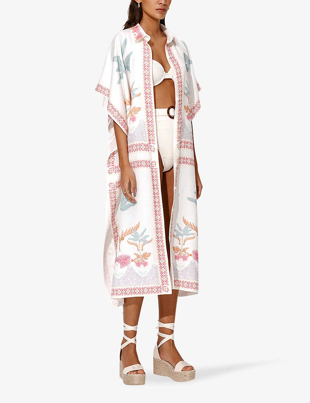 By Malina Minella Abstract-print Linen-blend Midi Dress 4 By Malina Minella Abstract-print Linen-blend Midi Dress - Image 2