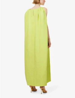 Clio Scoop-neck Woven Maxi Dress 10 Clio Scoop-neck Woven Maxi Dress -Closet By She R04181115 GREENNEON ALT03