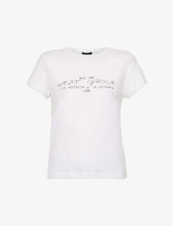 ME AND EM Flagship Graphic-print Cotton-jersey T-shirt