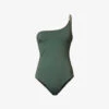 Maxime Bead-embellished One-shoulder Swimsuit -Closet By She R04181998 PETROL M