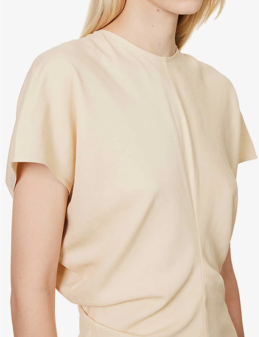 Toteme Slouch Dropped-shoulders Stretch-linen Blend Midi Dress 7 Toteme Slouch Dropped-shoulders Stretch-linen Blend Midi Dress - Image 5