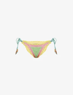 It's Now Cool Crochet-pattern Cotton Bikini Bottoms