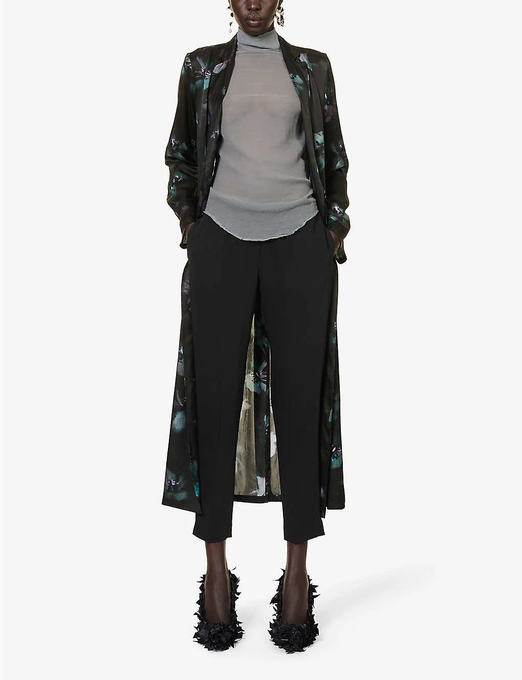 Dries Van Noten Pressed-crease Cropped Straight-leg Mid-rise Woven Trousers 3 Dries Van Noten Pressed-crease Cropped Straight-leg Mid-rise Woven Trousers - Image 2