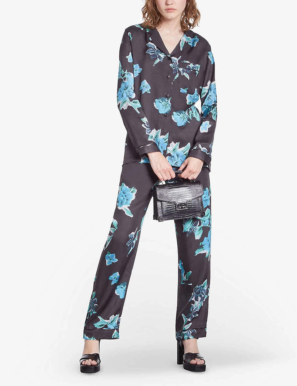THE KOOPLES Floral-print Straight-leg High-rise Woven Trousers 4 THE KOOPLES Floral-print Straight-leg High-rise Woven Trousers - Image 2