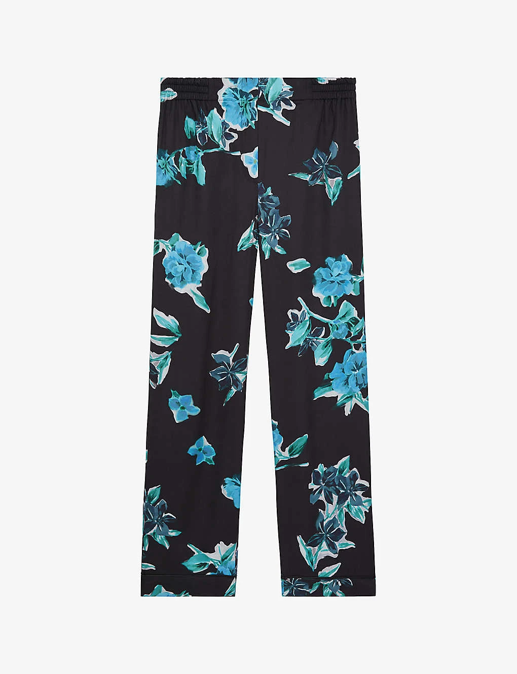 THE KOOPLES Floral-print Straight-leg High-rise Woven Trousers 3 THE KOOPLES Floral-print Straight-leg High-rise Woven Trousers