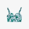 Ted Baker Nayome Cupped Floral-print Bikini Top -Closet By She R04189306 GREEN M