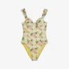 Ted Baker Adelisa Cupped Floral-print Swimsuit -Closet By She R04189312 MIDYELLOW M