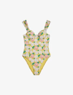 Ted Baker Adelisa Cupped Floral-print Swimsuit