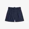 Ted Baker Reeane Belted Linen Shorts -Closet By She R04189331 NAVY M