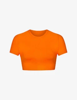 T-shirt Recycled Stretch-nylon Bikini Top