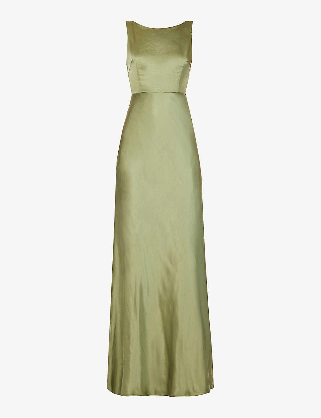 Cowl-back Sleeveless Satin Maxi Dress 3 Cowl-back Sleeveless Satin Maxi Dress