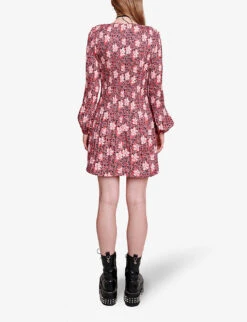 Maje Rockana Floral-print Woven Mini Dress -Closet By She R04190388 IMPRIME ALT03