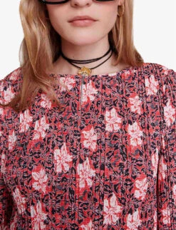 Maje Rockana Floral-print Woven Mini Dress -Closet By She R04190388 IMPRIME ALT04