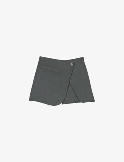 Maje Ipimanete Wrap Over-panel Stretch-woven Shorts