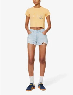 Levis 501 Original High-rise Stretch-denim Shorts -Closet By She R04191368 PROMISEME ALT01