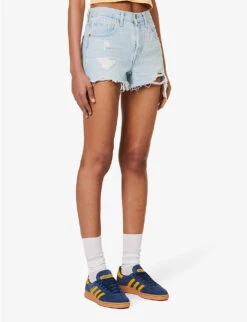 Levis 501 Original High-rise Stretch-denim Shorts -Closet By She R04191368 PROMISEME ALT02