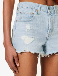 Levis 501 Original High-rise Stretch-denim Shorts -Closet By She R04191368 PROMISEME ALT04