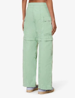 Levis Convertible Zipped Cotton-poplin Cargo Trousers -Closet By She R04191373 GRANITEGREEN ALT03