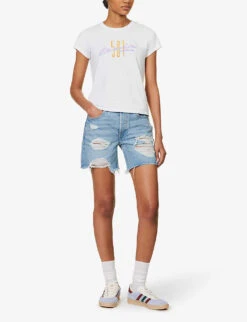 Levis Graphic Authentic Logo-print Cotton-jersey T-shirt -Closet By She R04191381 NEUTRALS ALT01