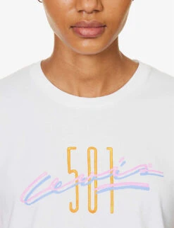 Levis Graphic Authentic Logo-print Cotton-jersey T-shirt -Closet By She R04191381 NEUTRALS ALT04