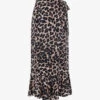 Whistles Leopard-print Tiered-hem Woven Wrap Midi Skirt -Closet By She R04191934 MULTICOLOURED M