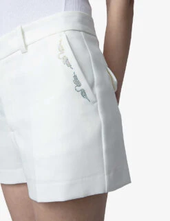 Zadig & Voltaire Please Crystal-embellished Stretch-woven Shorts -Closet By She R04191940 JUDO ALT04