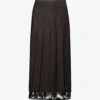 Brone Sequin-embellished Wool Midi Skirt -Closet By She R04195243 CHOCOLATEBLACK M