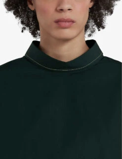 Marni Button-back Dropped-shoulder Cotton-poplin Shirt -Closet By She R04196465 SPHERICALGREEN ALT02