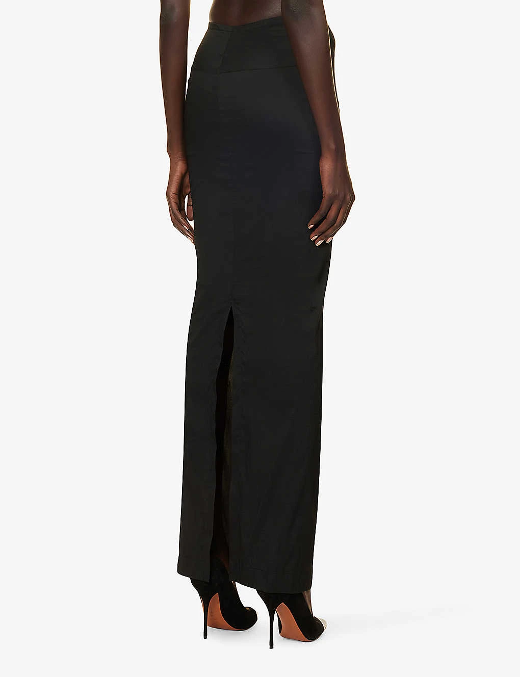 ALAIA Crepe-texture Elasticated-waistband Stretch-woven Maxi Skirt 6 ALAIA Crepe-texture Elasticated-waistband Stretch-woven Maxi Skirt - Image 4