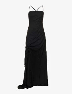 Daily Paper Ramoja Branded-hardware Woven Maxi Dress