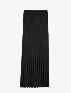 Joseph Ribbed A-line Wool Midi Skirt