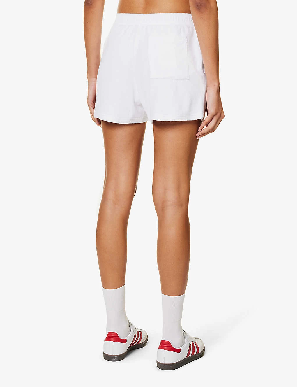 Logo-embroidered Mid-rise Cotton-terry Shorts 6 Logo-embroidered Mid-rise Cotton-terry Shorts - Image 4