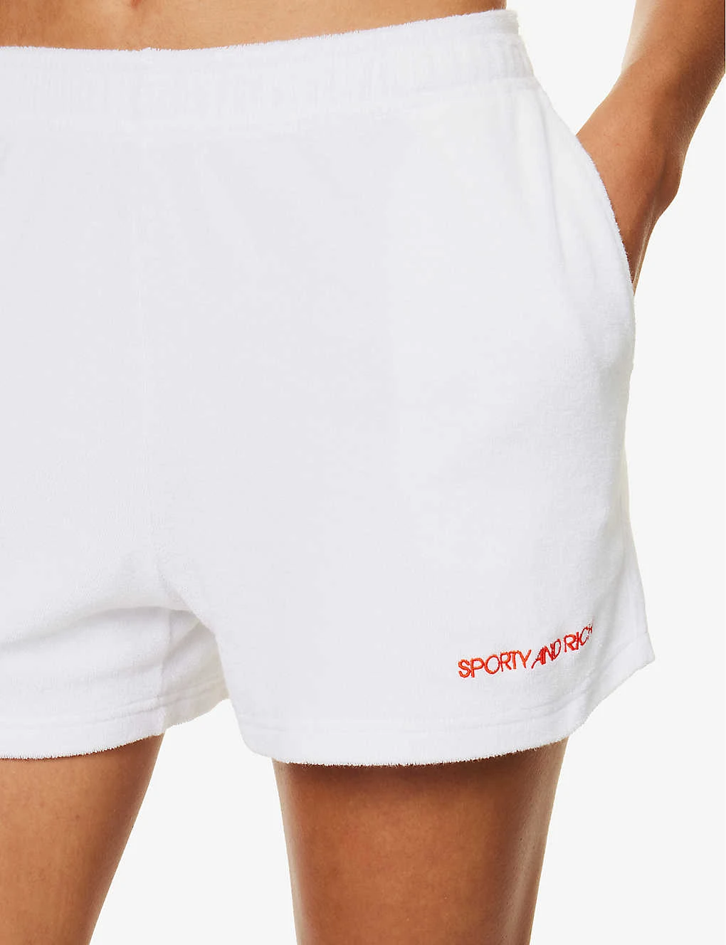 Logo-embroidered Mid-rise Cotton-terry Shorts 7 Logo-embroidered Mid-rise Cotton-terry Shorts - Image 5