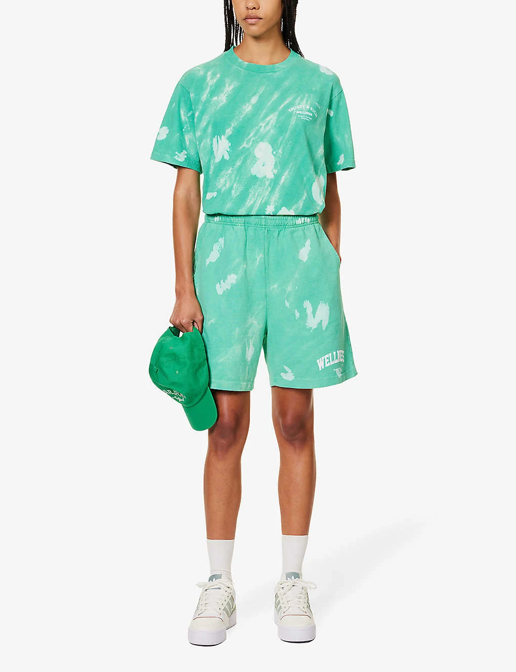 Wellness Tie-dye Cotton-jersey Shorts 4 Wellness Tie-dye Cotton-jersey Shorts - Image 2