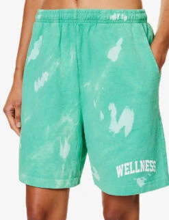 Wellness Tie-dye Cotton-jersey Shorts 11 Wellness Tie-dye Cotton-jersey Shorts -Closet By She R04205055 TAHITI ALT04