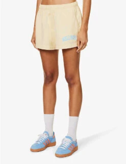 Wellness Ivy Disco Logo-print Cotton-jersey Shorts -Closet By She R04205109 ALMONDH2O ALT02
