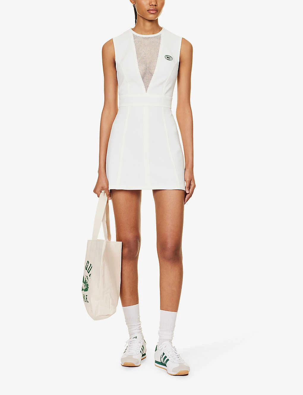 Lacoste X Sporty & Rich Tennis Stretch-woven Mini Dress 4 Lacoste X Sporty & Rich Tennis Stretch-woven Mini Dress - Image 2