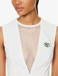 Lacoste X Sporty & Rich Tennis Stretch-woven Mini Dress 11 Lacoste X Sporty & Rich Tennis Stretch-woven Mini Dress -Closet By She R04205210 FARINE ALT04